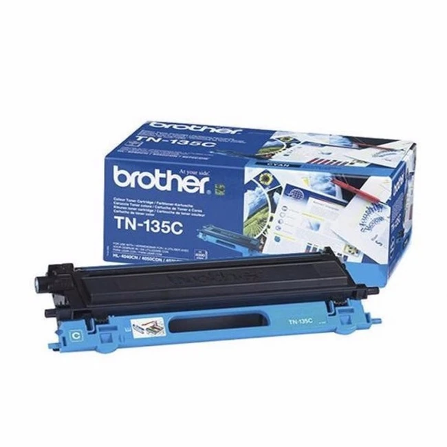 Тонер Brother TN135C повышенной ёмкости для HL-4040CN, HL-4050CDN, DCP-9040CN, MFC-9440CN голубой