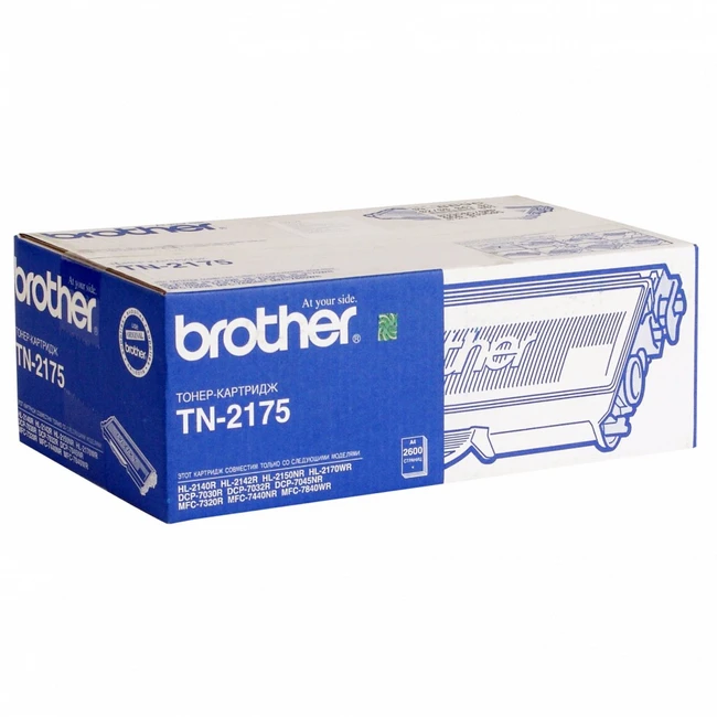 Тонер Brother TN2175 для HL-2140R, HL-2142R, HL-2150NR, HL-2170WR, DCP-7030R, DCP-7032R, DCP-7040R, DCP-7045NR, MFC-7320R, MFC-7440NR, MFC-7840WR