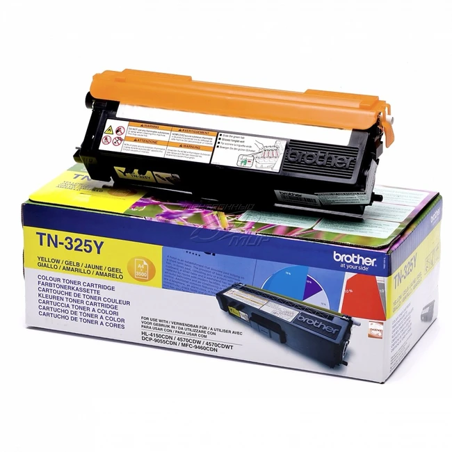 Тонер Brother TN325Y повышенной ёмкости для HL-4150CDN, MFC-9465CDN жёлтый
