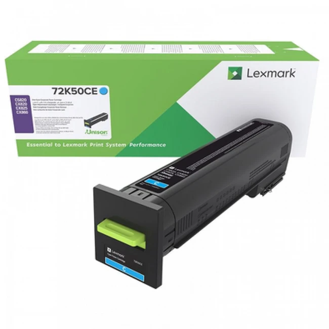 Лазерный картридж Lexmark голубого цвета для организаций для CS820, CX82x, CX860 72K50CE