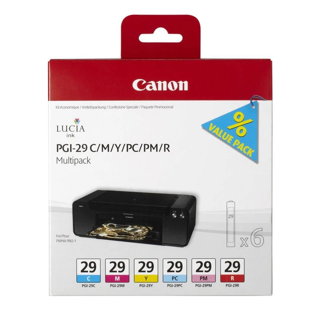 Струйный картридж Canon PGI-29 C/M/Y/PC/PM/R Multipack набор 4873B005