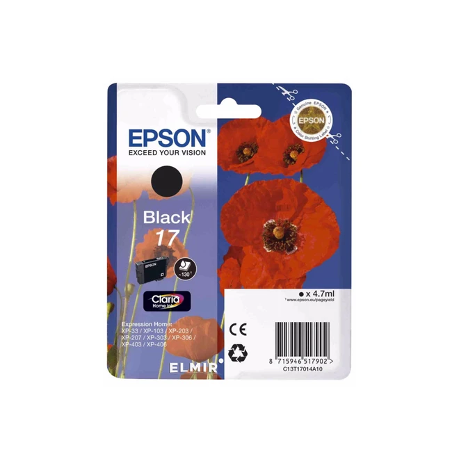 Струйный картридж Epson №17 Черный C13T17014A10