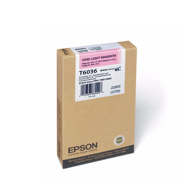 Струйный картридж Epson T6036 Светло-пурпурный C13T603600