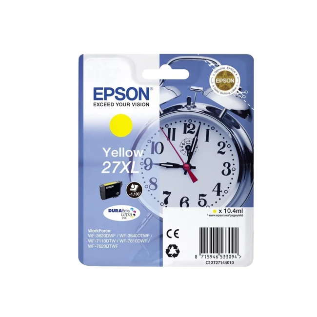 Струйный картридж Epson 27 XL Желтый C13T27144022