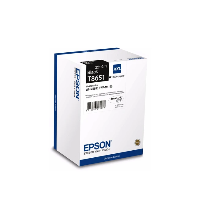 Струйный картридж Epson T8651 Черный C13T865140