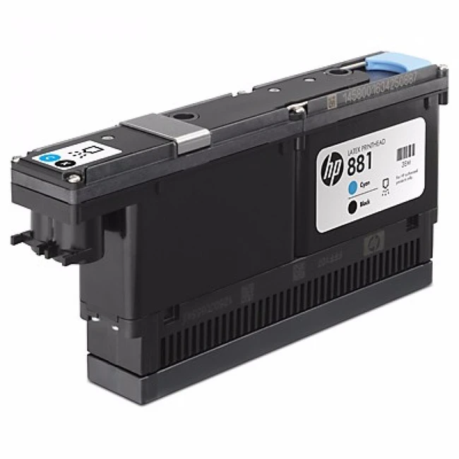 Струйный картридж HP 881, Печатающая головка HP Latex, Голубая/Черная CR328A