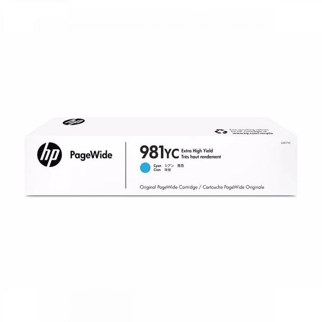 Лазерный картридж HP 981YС Extra High Yield максимальной емкости, голубой L0R17YC