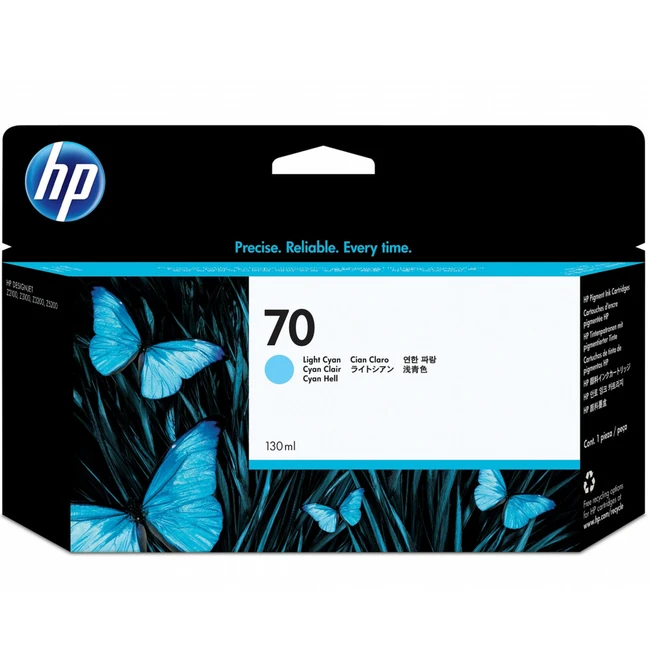 Картридж для плоттеров HP 70 светло-синий C9390A