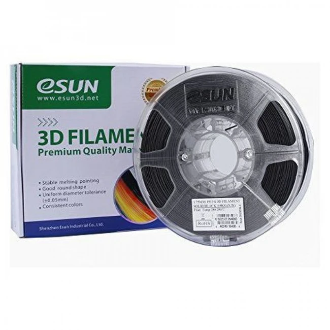 Расходный материалы для 3D-печати ESUN 3D PETG Пластик eSUN solid black/1.75mm/1kg/roll PETG175SB1