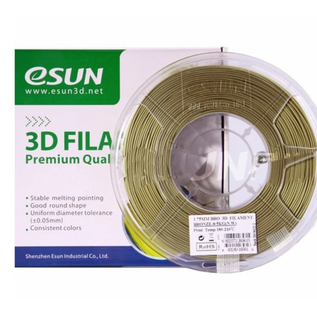 Расходный материалы для 3D-печати ESUN 3D Bronze Пластик eSUN Bronze/1.75mm/0.5kg/roll BRO175A05
