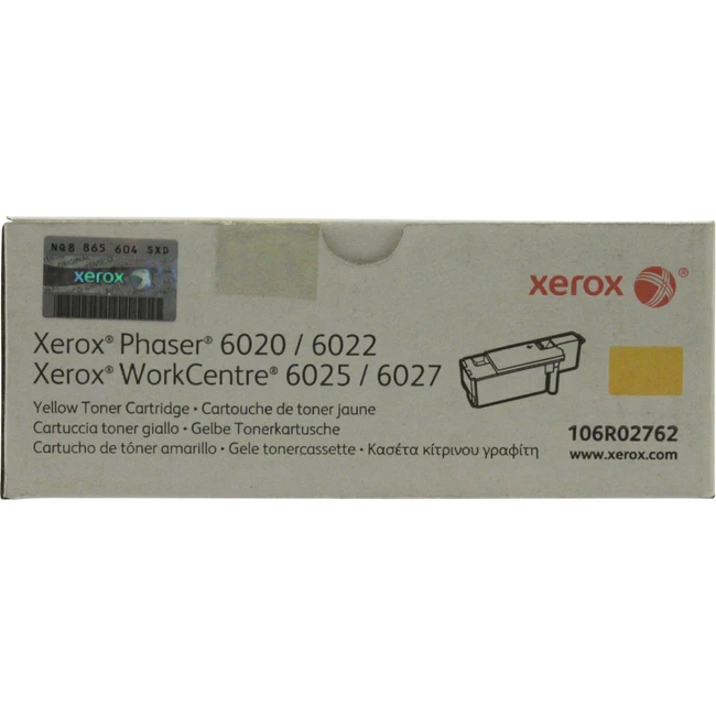 Тонер Xerox WorkCentre 6025/6027, Phaser 6020/6022 (жёлтый) 106R02762