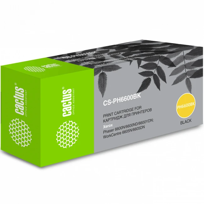 Лазерный картридж Cactus PH6600BK CS-PH6600BK