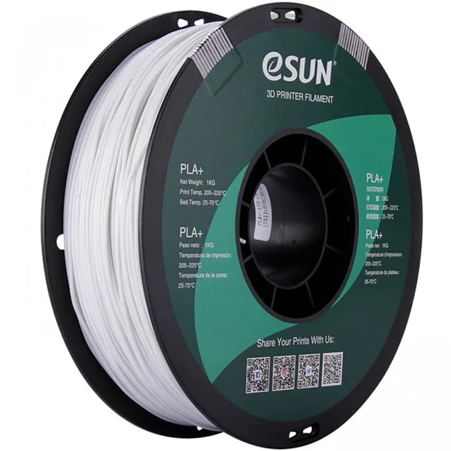 Расходный материалы для 3D-печати ESUN Катушка пластика PLA+ ESUN 1.75 мм 1кг. светящаяся синяя PLA175-LU1