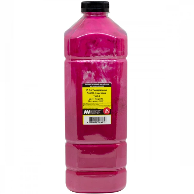 Струйный картридж Hi-Black Универсальный химический тонер 2.4, M, 500 г, канистра 10006201