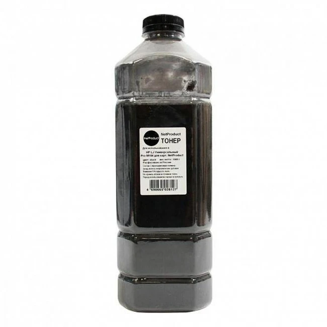 Струйный картридж NetProduct Универсальный тонер Black, 1 кг, канистра 2011000923