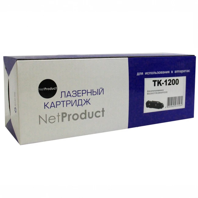 Тонер NetProduct Тонер-картридж (N-TK-1200) для Kyocera Ecosys M2235/2735/2835/P2335, 3K 93927240