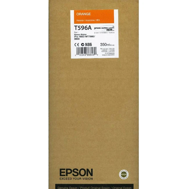 Струйный картридж Epson T596A C13T596A00 оранжевый