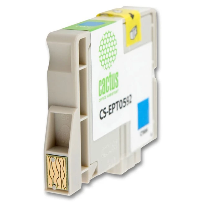 Струйный картридж Cactus CS-EPT0592 голубой