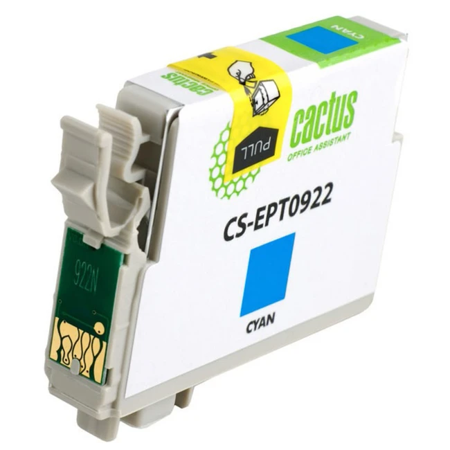 Струйный картридж Cactus CS-EPT0922 голубой