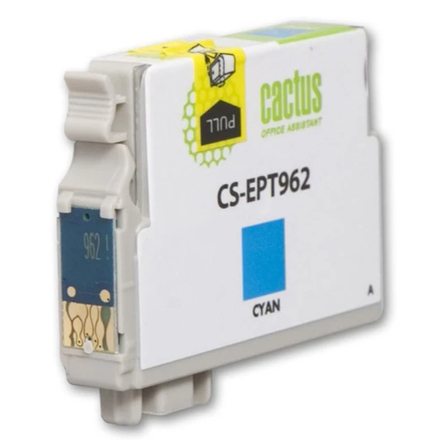 Струйный картридж Cactus CS-EPT962 голубой