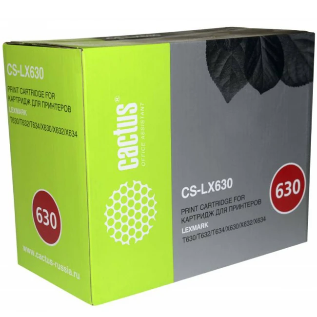 Картридж для плоттеров Cactus CS-LX630 черный