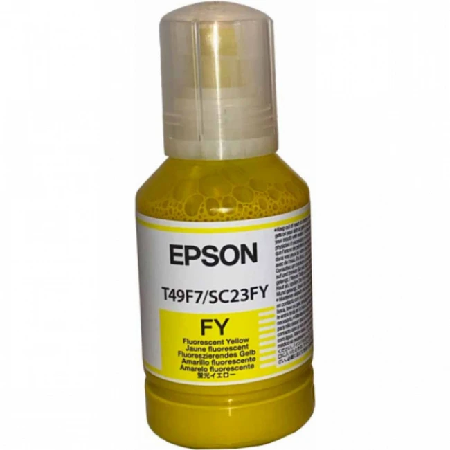 Струйный картридж Epson T49F7 емкость с флуоресцентными желтыми чернилами C13T49F700