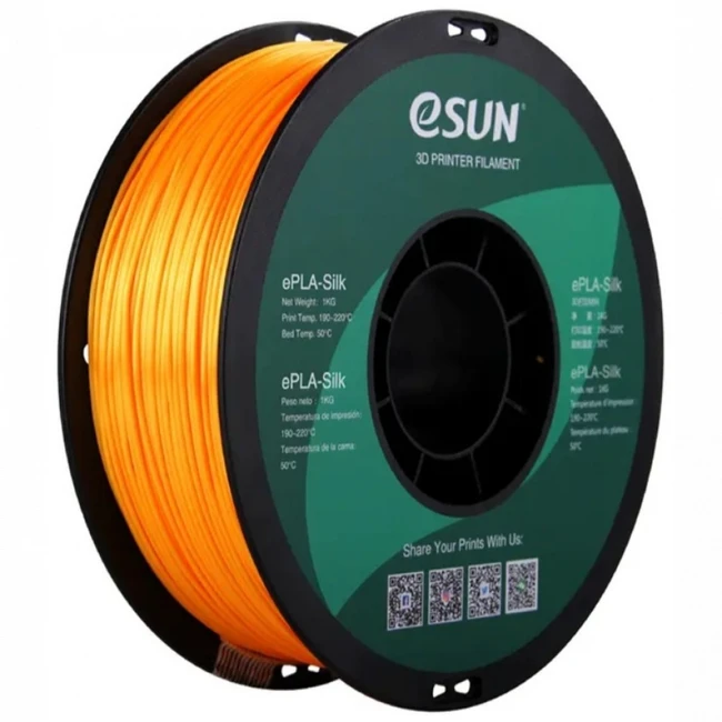 Расходный материалы для 3D-печати ESUN eSilk-PLA Gold/золотой/1.75mm/1kg/roll eSilk-PLA_Gold