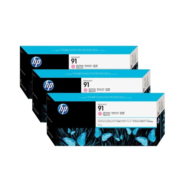 Струйный картридж HP 91, светло-пурпурный упаковка 3 шт (3*775 мл) C9487A