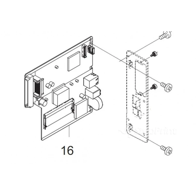 Опция для печатной техники Kyocera Главная плата питания 2L294070 PARTS PWB ASSY MAIN SP EU