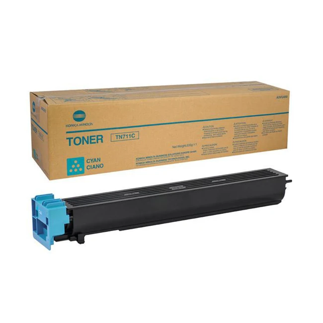 Тонер Konica Minolta C654/754/Pro C754 TN-711C, синий A3VU450