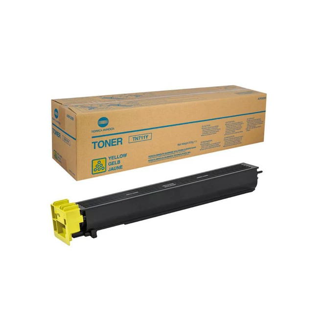 Тонер Konica Minolta C654/754/Pro C754 TN-711Y, желтый A3VU250