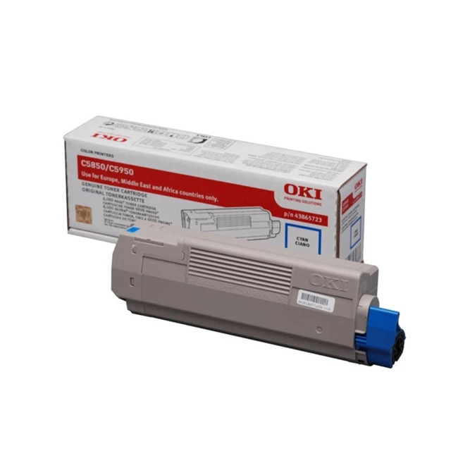 Тонер OKI C5850/5950/MC560 6K, Cyan 43865743/43865723