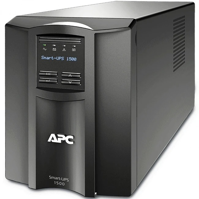 Источник бесперебойного питания APC Smart-UPS 1500 SMT1500I (Линейно-интерактивные, Напольный (Tower), 1500 ВА, 1000 Вт)