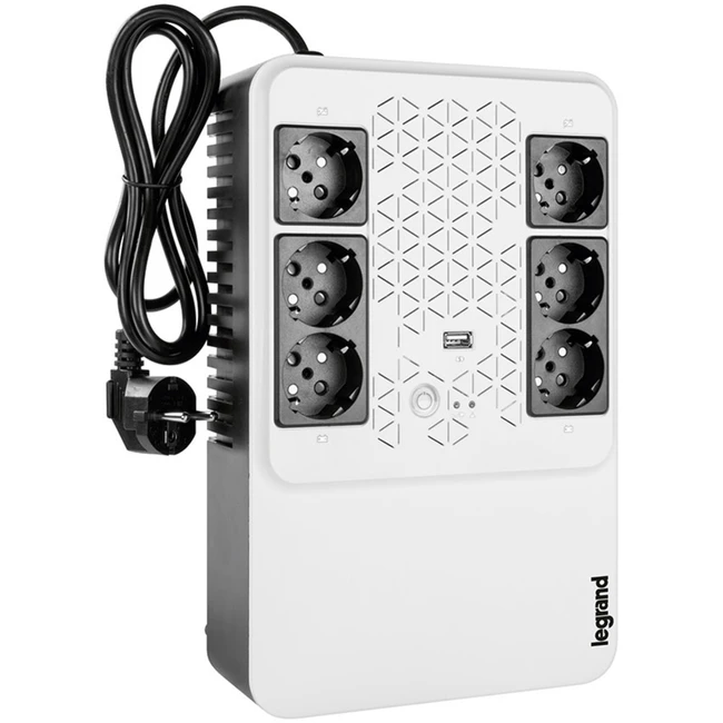 Источник бесперебойного питания Legrand Keor Multiplug 600 310081 Линейно-интерактивные, Напольный (Tower), 600 ВА, 360 Вт