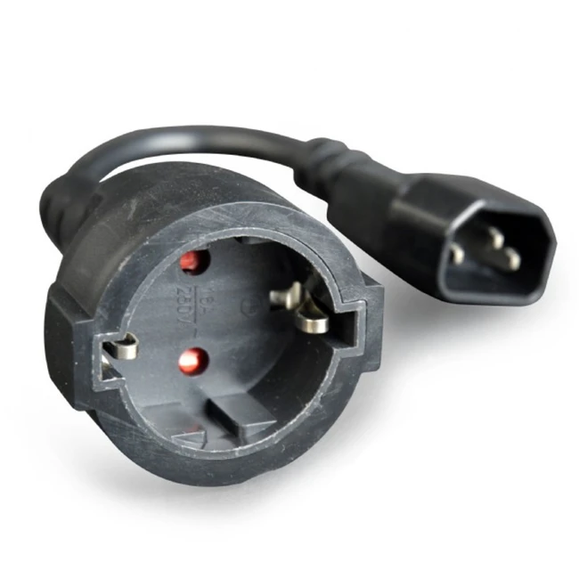 Распределитель питания Cablexpert Удлинительный кабель, 15см, C14 PC-SFC14M-01