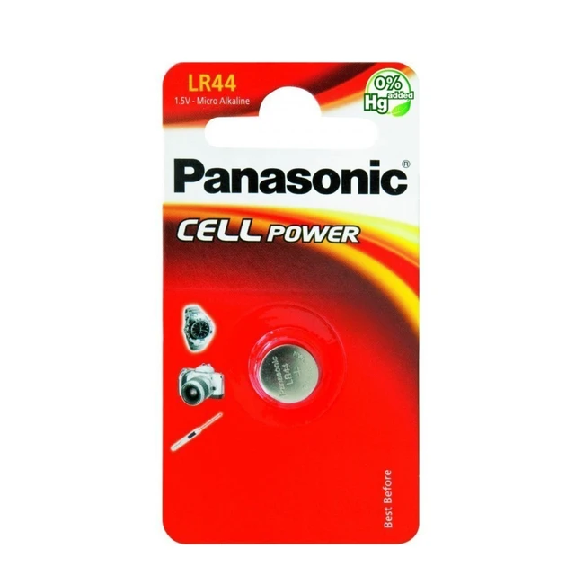Батарейка Panasonic LR-44/1B - 1штука (Блисер) LR-44EL/1BE
