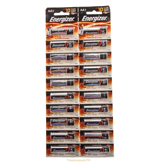 Батарейка Energizer Power LR6/AA/E91 BP20 - 20штук (Блистер)