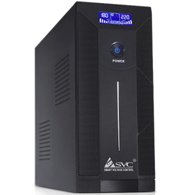Источник бесперебойного питания SVC W-1000L (Линейно-интерактивные, Напольный (Tower), 1000 ВА, 600 Вт)