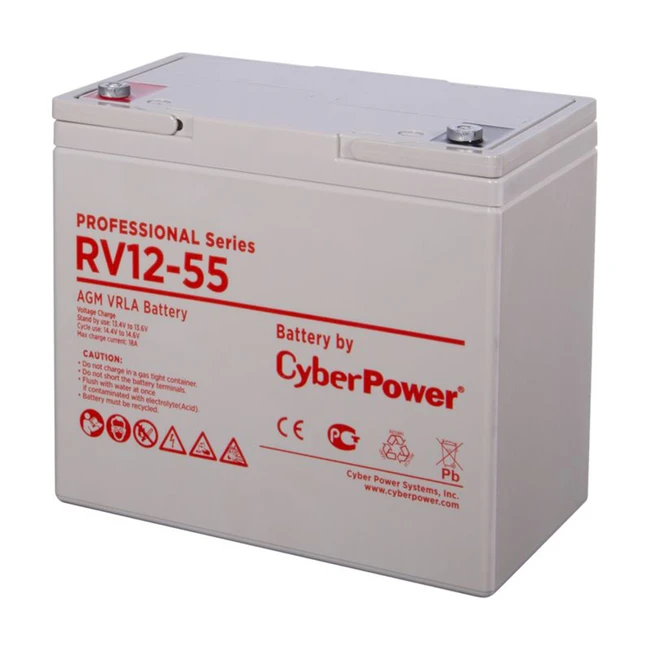 Сменные аккумуляторы АКБ для ИБП CyberPower Battery CyberPower Professional series RV 12-55 (12 В)