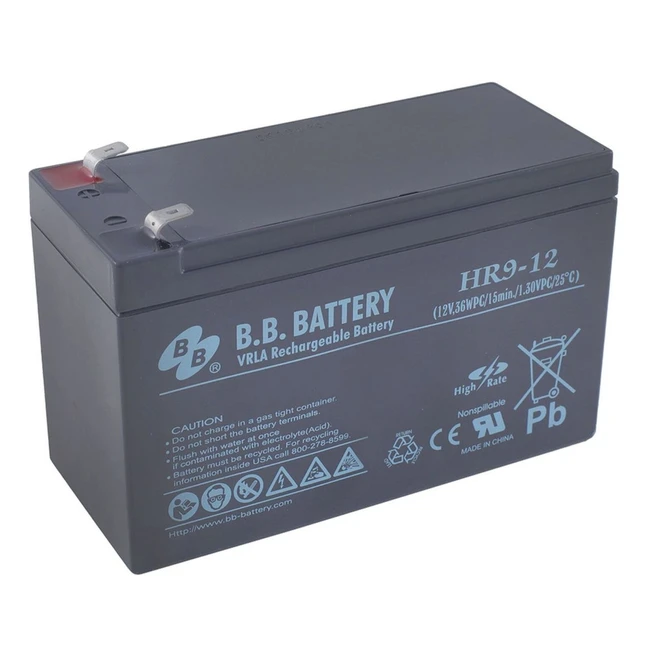 Сменные аккумуляторы АКБ для ИБП B.B. Battery Аккумуляторная батарея HR 9-12 12 В