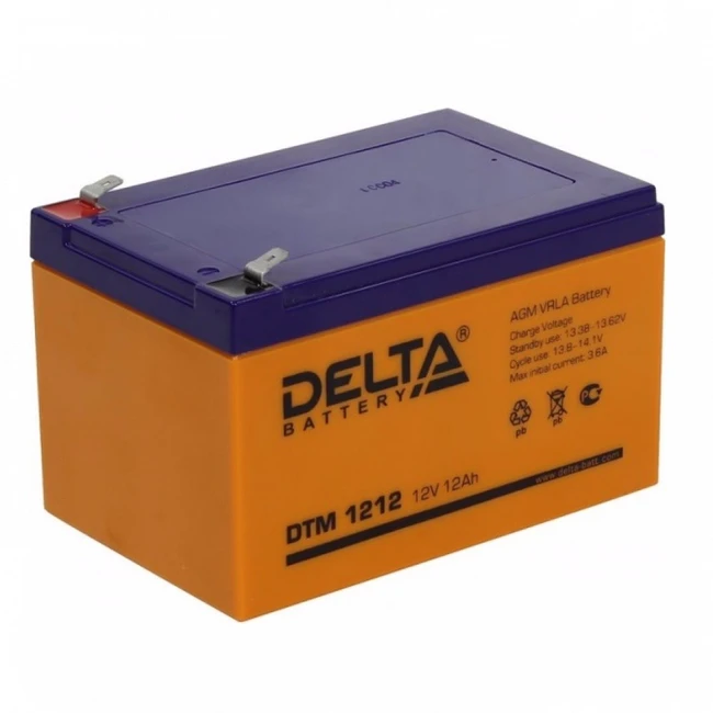 Сменные аккумуляторы АКБ для ИБП Delta Battery HR 12-12 12V12Ah (12 В)