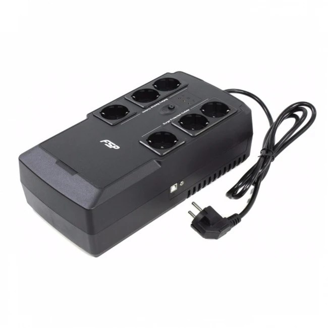 Источник бесперебойного питания FSP AGA 600 PPF3602101 (Линейно-интерактивные, Напольный (Tower), 600 ВА, 360 Вт)