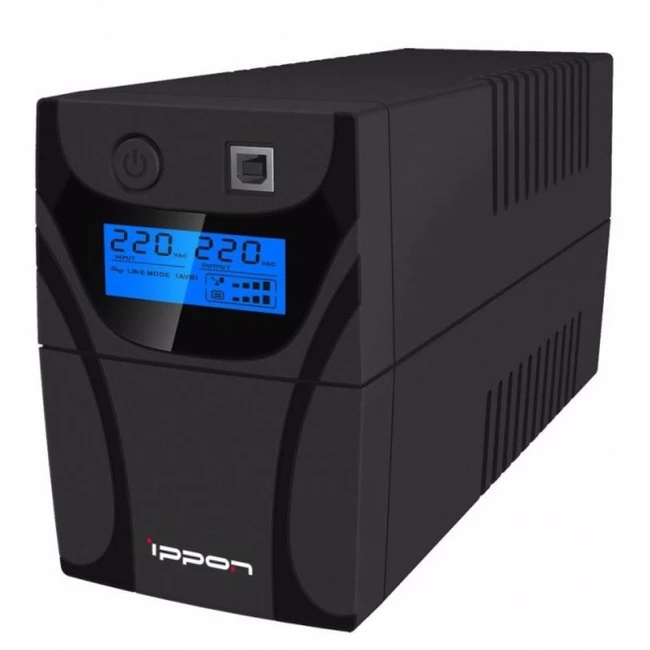 Источник бесперебойного питания IPPON Back Power Pro LCD 600 i353904 Линейно-интерактивные, Напольный (Tower), 600 ВА, 360 Вт