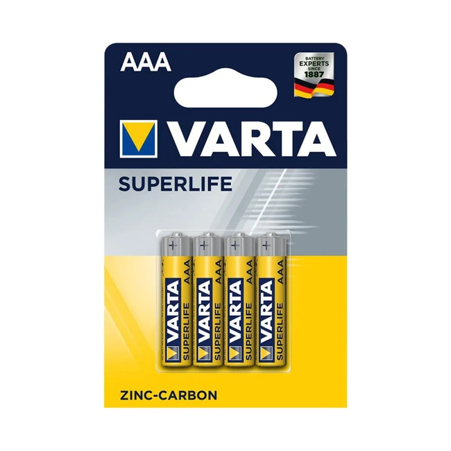 Батарейка VARTA Superlife Micro 1.5V - R03P/AAA (4 шт) R03P Superlife