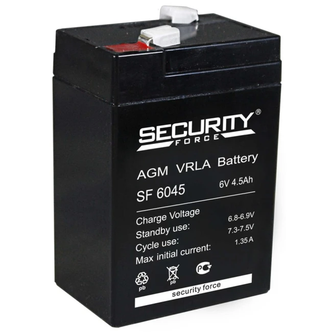 Сменные аккумуляторы АКБ для ИБП Security Force SF 6045 (6 В)