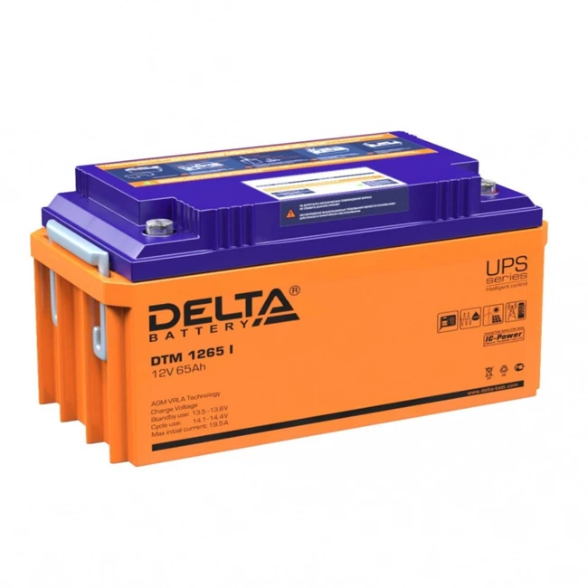 Сменные аккумуляторы АКБ для ИБП Delta Battery DTM 1265 I (12 В)