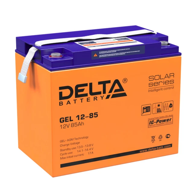 Сменные аккумуляторы АКБ для ИБП Delta Battery GEL 12-85 (12 В)