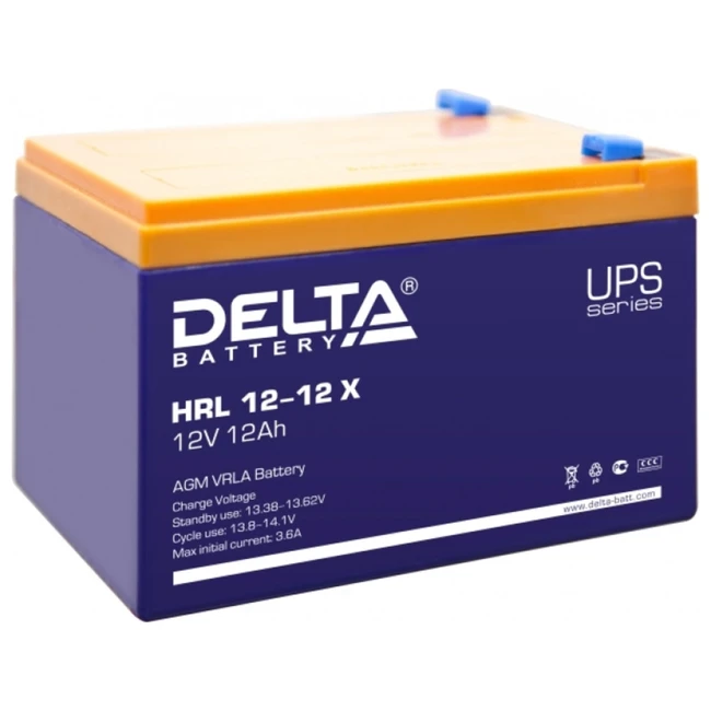 Сменные аккумуляторы АКБ для ИБП Delta Battery HRL 12-12 Х (12 В)
