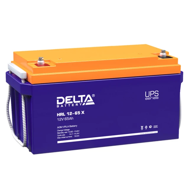 Сменные аккумуляторы АКБ для ИБП Delta Battery HRL 12-65 X (12 В)