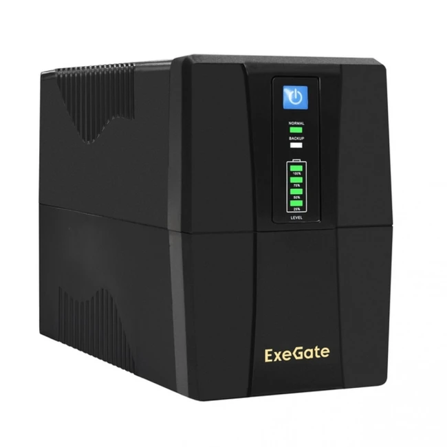 Источник бесперебойного питания ExeGate BNB-850.LED.AVR.4C13.RJ.USB EP285472RUS Линейно-интерактивные, Напольный (Tower), 850 ВА, 480 Вт